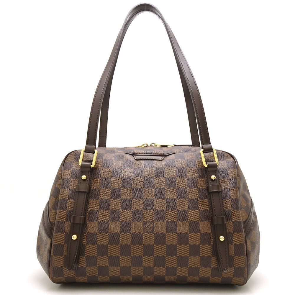Louis Vuitton Damier Rivington PM Ebene Shoulder Bag Brown